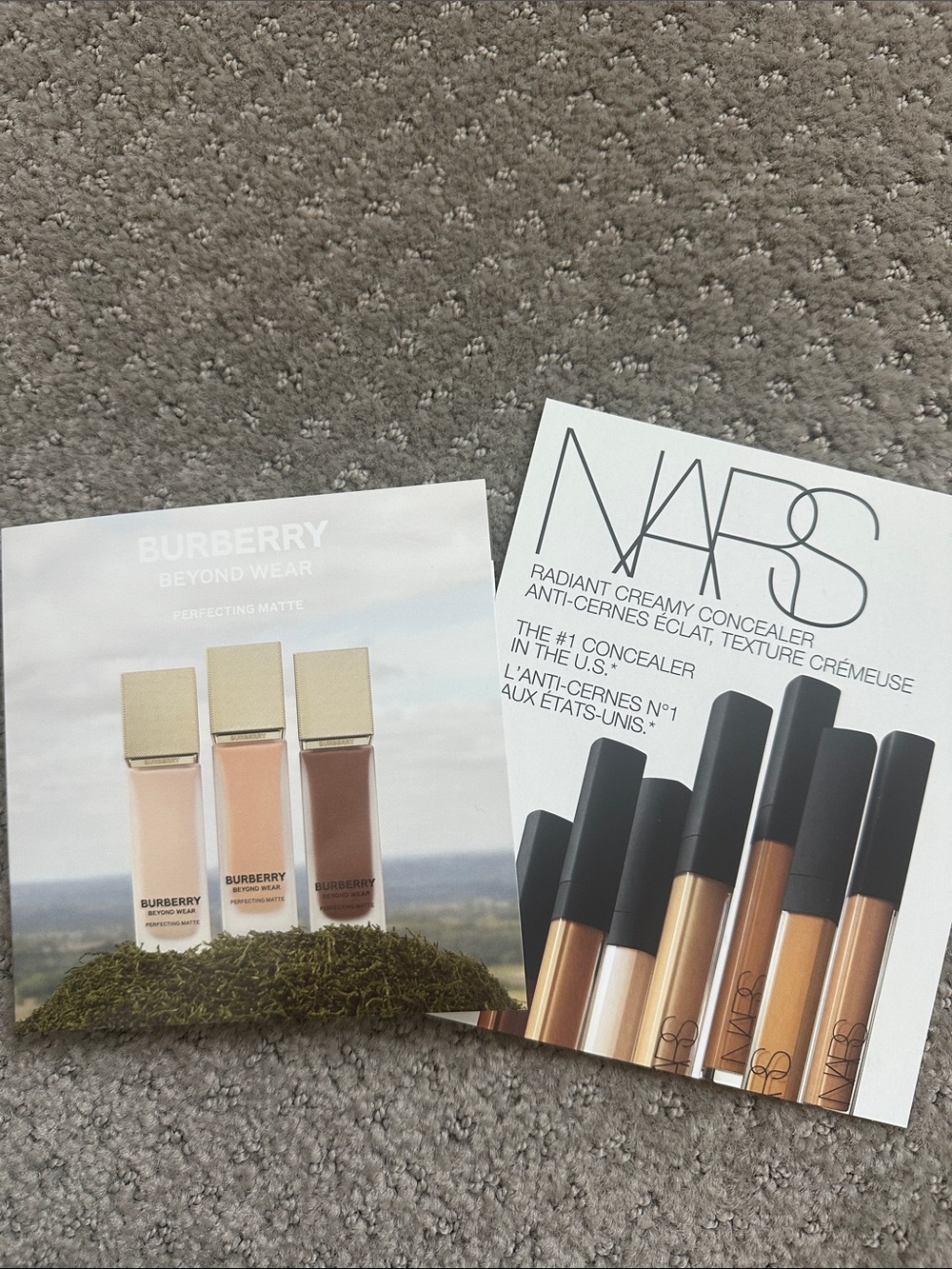 Burberry Beyond Wear Perfecting Matte Makeup & NARS Concealer Samples